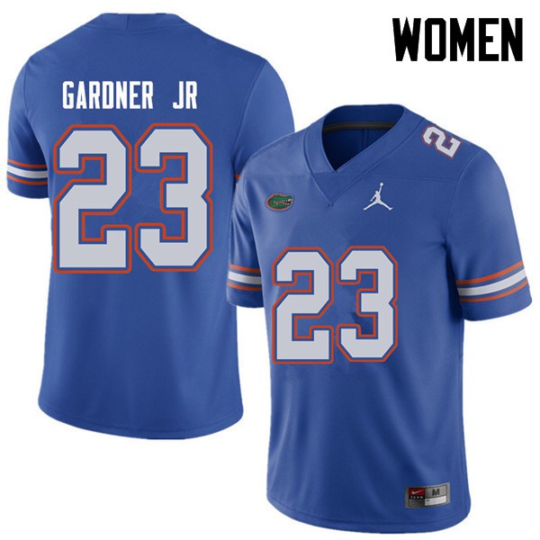 Jordan Brand Women #23 Chauncey Gardner Jr. Florida Gators College Football Jersey Royal